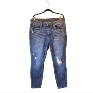 Judy Blue Dark Wash Slim Fit Distressed Skinny Jeans